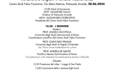 PROGRAMMA DELLA GIORNATA DI STUDIO – TUTTO PER TUTTI